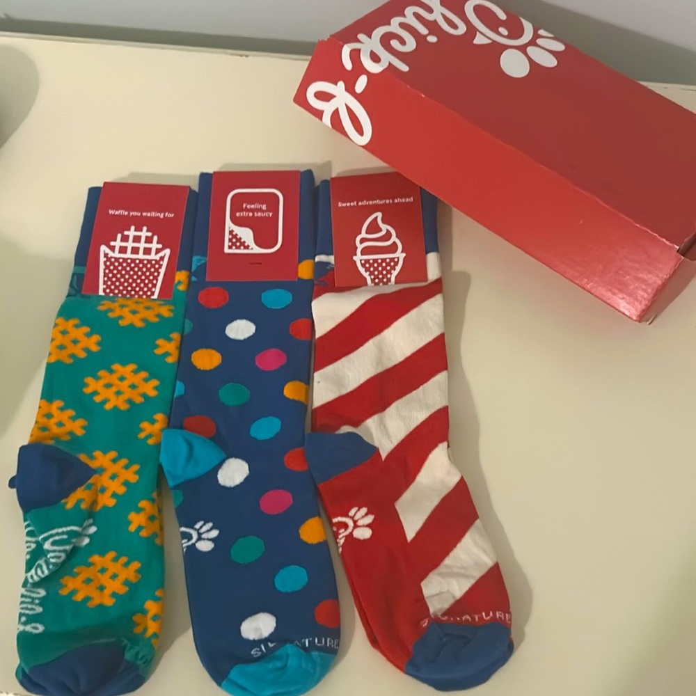 Rare limited edition Chick-fil-A signature member socks